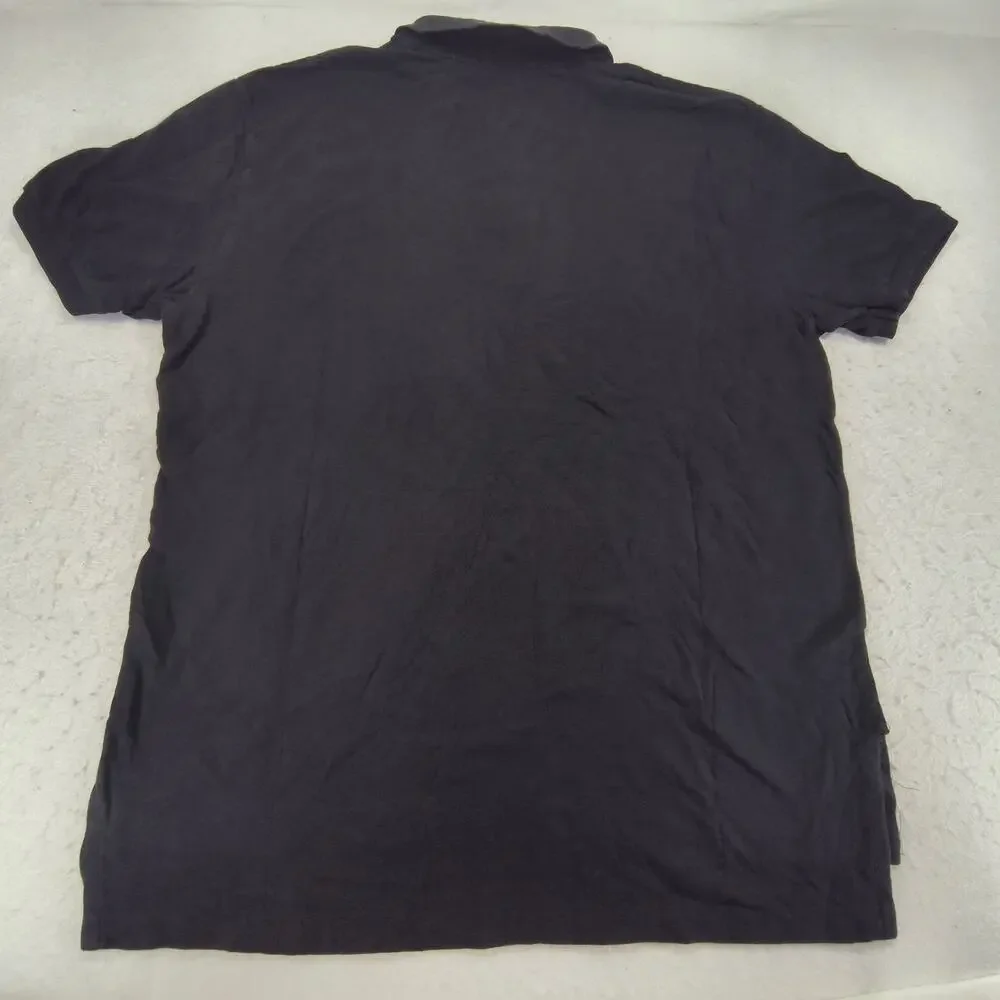 Polo Ralph Lauren Classic Fit Collared Long Sleeve Polo Shirt Mens Size XL Black